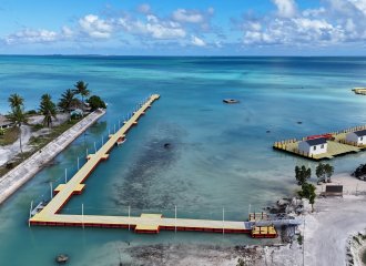 Kiribati Floating Bridge and Pier
